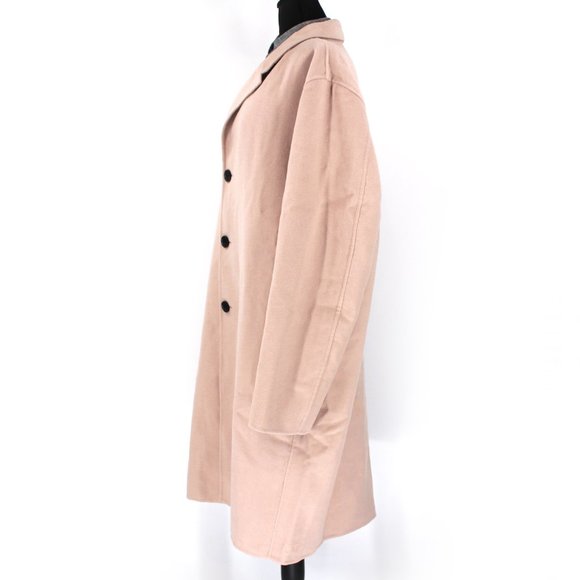 Ksubi Mogul Stone Coat Felted Wool Blend Unlined Collared Tan Long XXL 2XL NEW - Picture 5 of 9